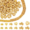 60Pcs 3 Styles Brass Spacer Beads, Wavy Fold, Real 18K Gold Plated, 6~10x2.5~3mm, Hole: 1.5~3mm, 20pcs/style