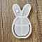 Easter DIY Silicone Ornaments Molds, Resin Casting Molds, for UV Resin, Epoxy Resin Craft Making, WhiteSmoke, Rabbit, 132x75x18.5mm