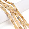 Natural Yellow Opal Beads Strands, Square, 6~7x6~7x3~4mm, Hole: 0.7mm, about 58~64pcs/strand, 14.96~15.35 inch(38~39cm)
