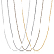4 Colors Iron Cable Chains, for DIY Jewelry Making, Unwelded, Oval, Mixed Color, 3x2~2.2x0.5mm, 2.5m/color