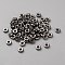 1200Pcs CCB Plastic Beads, Flat Round, Gunmetal, 6x2mm, Hole: 2mm, 1200pcs/set