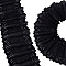 7M Cotton Ribbon, for Clothes Accessories, Black, 5-1/8 inch(130mm), about 8.75 Yards(7m)/Set