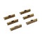 Iron Ribbon Crimp Ends, Cadmium Free & Nickel Free & Lead Free, Antique Bronze, 8x25mm, Hole: 1.6mm