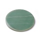 天然の緑のアベンチュリンディスプレイ装飾  フラットラウンド  100x5.5~9mm G-O184-01A-1