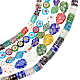 OLYCRAFT 156Pcs Handmade Millefiori Glass Beads Strands Mixed Color Spacer Beads Millefiori Lampwork Glass Beads for Jewelry Making - 5 Styles LK-OC0001-10-1