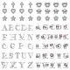 Alloy Crown Slide Charms with Grade A Rhinestones ALRI-NB0001-08P-1