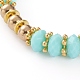 Arc-en-ciel polymère argile perles heishi bracelets extensibles BJEW-JB05865-03-3
