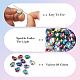 Cheriswelry 100pcs 10 Farben nähen auf Strass DIY-CW0001-38-6