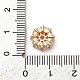 Латунные микропаве из прозрачного кубического циркония KK-D378-24G-02-3