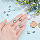 Nbeads 10 pièces 5 styles coquille d'ormeau naturel/ensembles de perles de coquille de paua SSHEL-NB0001-43-3