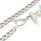 Set di gioielli per il potere curativo con perle di perle di conchiglia e amazzonite naturale per ragazze donne X1-SJEW-TA00002-11