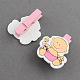DIY Wooden Craft Ideas Baby Shower Party Photo Wall Decorations Mini Baby Shaped Wood Clothespins Postcards Note Pegs Clips AJEW-Q076-61A-2