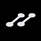 折りたたみ白紙のジュエリー値札  リング用の書き込み可能な粘着ジュエリーラベルタグ  ネックレス  ブレスレット  ラウンド  ホワイト  5.1x1.4x0.01cm CDIS-C006-02A-3