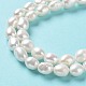 Fili di perle di perle d'acqua dolce coltivate naturali PEAR-Z002-09-4