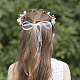 Hochzeitsgesellschaft am Strand Braut dekorativen Haarschmuck OHAR-WH0021-03C-6