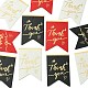 60 Uds. Etiquetas de regalo de papel de agradecimiento con estampado en caliente de 3 colores CDIS-FS0001-06-2