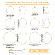 Pandahall elite bricolage fil anneau goutte boucle d'oreille bricolage kit de fabrication STAS-PH0003-29-5