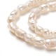 Fili di perle di perle d'acqua dolce coltivate naturali X-PEAR-J005-56-01-2