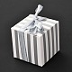 Boîte-cadeau carrée pliable en papier créatif CON-P010-C04-2