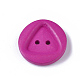 2-Hole Spray Painted Wooden Buttons BUTT-T006-016-2