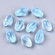 Transparent Spray Painted Glass Beads GLAA-N035-013-D04-1