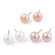 Natural Pearl Stud Earrings PEAR-N020-09B-3