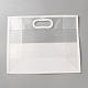 Прямоугольные матовые прозрачные полипропиленовые пластиковые пакеты для хранения с ручками-дырками ABAG-WH0072-004A-2