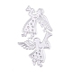 炭素鋼カッティングダイステンシル  DIYスクラップブッキング/フォトアルバム用  装飾的なエンボス印刷紙のカード  天使  マットプラチナカラー  75x42x0.7mm X-DIY-K015-35-1