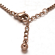 304 inoxydable chaîne en acier acrylique perle lien bracelets BJEW-L543-07RG-2