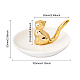 Soporte de anillo de gato de porcelana DJEW-WH0007-21-2
