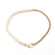 Brass Enamel Curb Chain Necklaces NJEW-JN03482-03-1