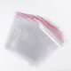 プラスチックジップロックバッグ  再封可能な包装袋  トップシール  セルフシールバッグ  長方形  透明  9x6cm  片側の厚さ：1.2ミル（0.03mm） OPP06-5