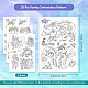 4 Sheets 11.6x8.2 Inch Stick and Stitch Embroidery Patterns DIY-WH0455-024-2