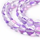 Chapelets de perles en pierre de lune synthétique G-E573-02A-11-3