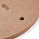 (マーキングのため不良品見切りセール)MDF木板  セラミック粘土乾燥ボード  セラミック作成ツール  フラットラウンド  キャメル  30x1.25cm  穴：11.5~12mm CELT-XCP0001-02-3