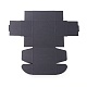 クラフト紙ギフトボックス  結婚式の装飾  折りたたみボックス  木柄付き  ブラック  24x24.5x0.05cm  完成品：8x6x4cm X-CON-L014-C01-2