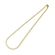 Ion Plating(IP) 304 Stainless Steel Herringbone Chain Necklace for Men Women NJEW-E076-04D-G-1