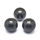 天然のシュンガイト球ビーズ  穴がないビーズ  ドリルなし  丸いボール  40.5mm G-F675-01-1