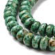 Brins de perles turquoises africaines naturelles (jaspe) G-E185-02-4