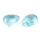 Transparent Spray Painted Glass Beads GLAA-T017-01-A06-2