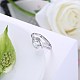 Adjustable 925 Sterling Silver Cubic Zirconia Finger Rings RJEW-BB20786-6-6