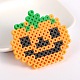 Melty Beads PE DIY Fuse Beads Pumpkin Brooch JEWB-BR00033-1