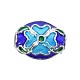 Perlas de esmalte de aleación de estilo chino ENAM-P160-21B-S-7