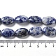 Perles de jaspe tache bleue naturelle G-L164-A-30-5