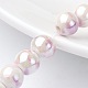 Handmade Porcelain Round Beads Strands X-PORC-E007-8mm-03-1
