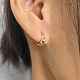 925 boucles d'oreilles créoles torsadées en argent sterling CH1017-1-4