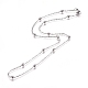 304 Stainless Steel Cable Chain Necklaces NJEW-L159-08B-P-2