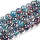 Chapelets de perles en verre peint DGLA-Q023-8mm-DB60-01-1