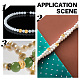 Gomakerer 60 pièces 2 perles en laiton de style KK-GO0001-07-5
