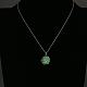 Zinc Alloy Wire Wrapped Round Noctilucent Necklaces NJEW-BB03077-A-4
